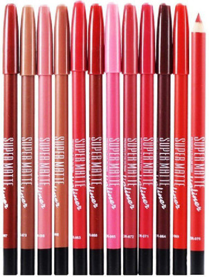 Emijun Multi purpose Red kajal and eyeliner Multi Shades pencil(MULTI COLOR, 12 g)