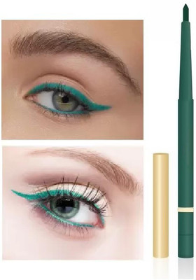 BLUEMERMAID HIGH PIGMENT SMUDGE PROOF SHIMMER GREEN COLOR CRAYON KAJAL(GREEN, 1.5 g)