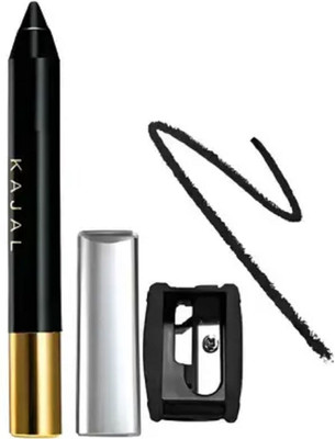 Yuency crayon Kajal With Sharpner Smudge & Waterproof(BLACK, 3.2 ml)