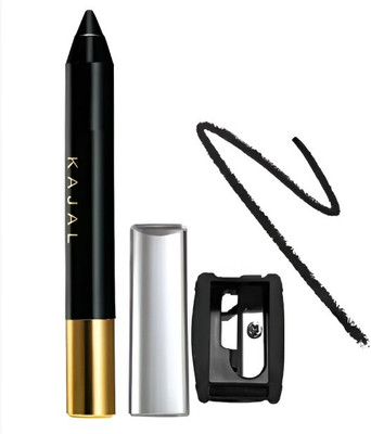 Arcanuy crayon Kajal With Sharpner Smudge & Waterproof(BLACK, 3.2 g)