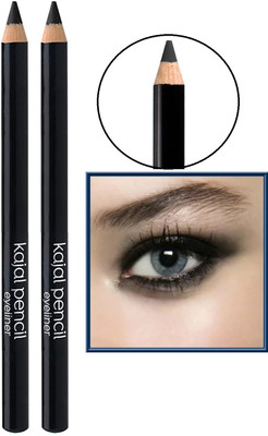 GFSU - GO FOR SOMETHING UNIQUE pack Of 2 New Jet Black Kajal(Black, 4 g)