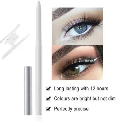 AMOSFIA Rounded-ON Ultra Soft Creamy White Eyeliner & Kajal(WHITE, 2 g)