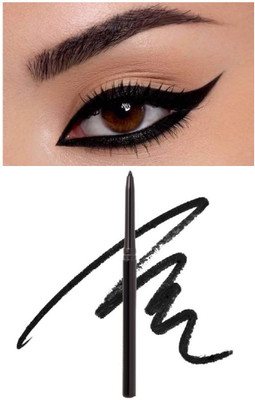 NADJA NEW CRAYON KAJAL DARK BLACK COLOR WITH MATTE FINISH(BLACK, 1.2 g)