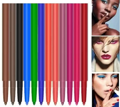 Amaryllis MULTI COLOR KAJAL LINER FOR COLORFUL EYES 12(MULTICOLOR, 24 g)