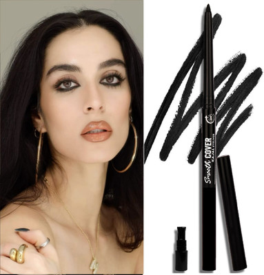 GFSU - GO FOR SOMETHING UNIQUE Deep Black| Matte Finish | Smudge Proof & Waterproof kajal(black, 0.35 g)