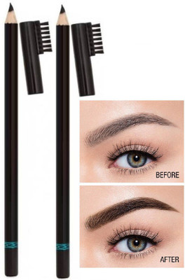Yuency Smudge-proof eyebrow pencil for perfectly defined brows black eyebrow pencil(black)
