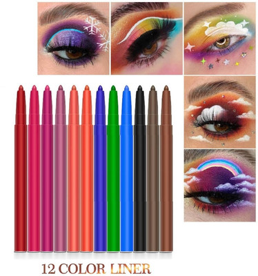 USBK Coloured Eyeliner Highly Pigmented Smudge-proof 24 g(MULTICOLORED)