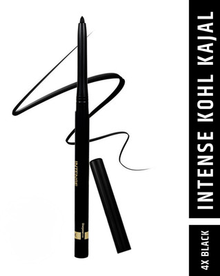 VERGE 4X Intense Waterproof & Smudgeproof Kohl Kajal(Black, 1.2 g)