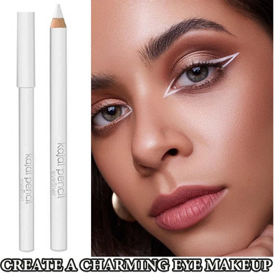 Vyomiris White Eyeliner Pencil Highlighter Eye Liner Strokes For Makeup 2 g(WHITE)