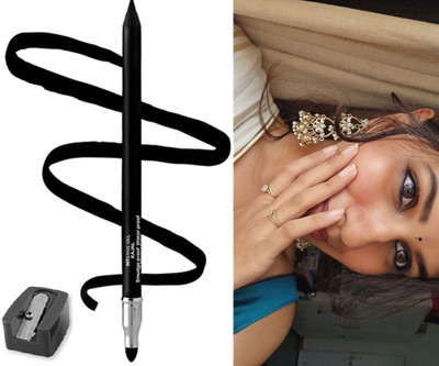 DARYUE Smudge kajal with sharpener waterproof kajal(black, 1.5 g)