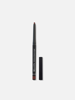 BELLAVITA Intense Drama Kajal enriched with Almond Oil | Long Lasting & Smudge Proof|(Brown, 0.3 g)
