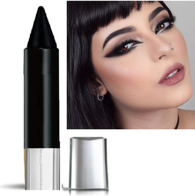 GABBU BLACK CRAYON KAJAL DARK BLACK COLOR WITH MATTE FINISH(black, 8 g)