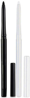 GABBU Black/White Pencil kajal Combo(Black, WHITE, 4 g)