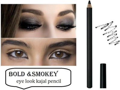 BLUEMERMAID MATTE BLACK KAJAL PENCIL FOR BOLD EYE MAKEUP(BLACK, 2 g)