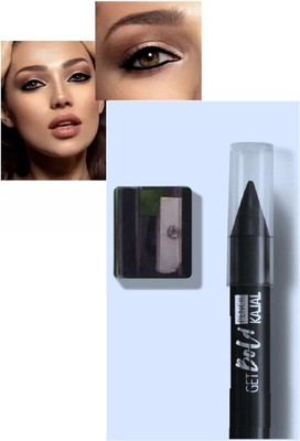 AMOSFIA Matte Finish Smooth Waterproof Long Lasting Quick Apply Black(BLACK, 3.2 g)