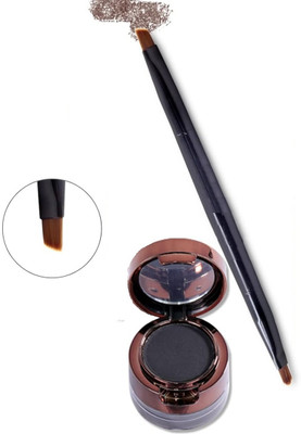USBK Gel Eyeliner 2 In 1 With Brush | Smudge Proof Gel Eyeliner(BLACK, 7 g)