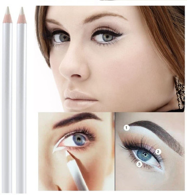 GABBU Professional Ultra Soft & Smudge Proof white kajal/Eyeliner Pencil Pack Of 2(WHITE, 4 g)