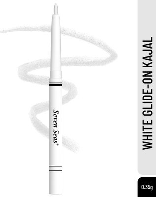 Seven Seas White Color Kajal Glide-On Waterproof Smudge Proof(White, 0.35 g)
