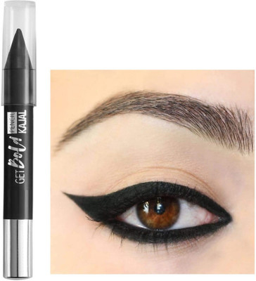 Wonholli Black Kajal Eye Pencil - Smudge & Waterproof - Matte Finish(Black, 3.2 g)