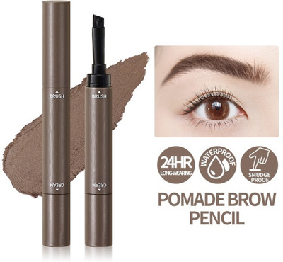 HUZURLU Eyebrow Cream Non-smudge Brown Setting Dye Brows Pen(BROWN, 3 g)