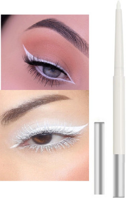 Aylily NEW SMUDGE PROOF CRAYON KAJAL WHITE COLOR MATTE FINISH(WHITE, 2 g)