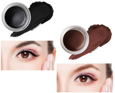 GFSU - GO FOR SOMETHING UNIQUE SMUDGE PROOF & LONG LASTING DRAMA GEL EYE LINER(brown, Blue, 6 g)