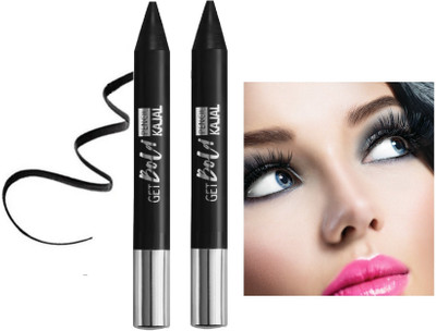 Wonholli Long Lasting & Smudge Proof Kajal(BLACK, 6.4 g)