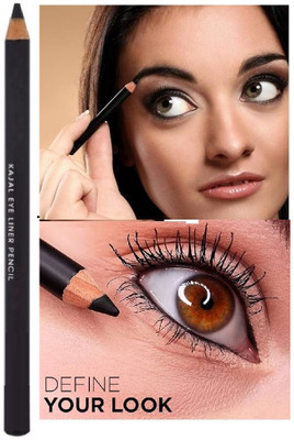 USBK Long Lasting Kajal Highly Pigmented Intense Black With Matte Finish(BLACK, 3.6 g)