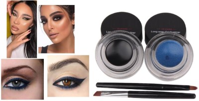 SEUNG INCREDIBLE EYE LOOK MAKEUP WITH 2 IN 1 GEL KAJAL LINER 6 g(BLACK, BLUE)