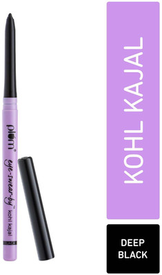 Plum Eye-Swear-By Kohl Kajal | Deep Black| Matte Finish | Smudge Proof & Waterproof(Deep Black, 0.35 g)