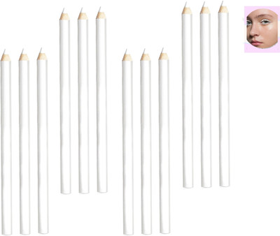 GFSU - GO FOR SOMETHING UNIQUE 12pc White pencil Kajal & Liner 2 IN 1(WHITE, 12 g)