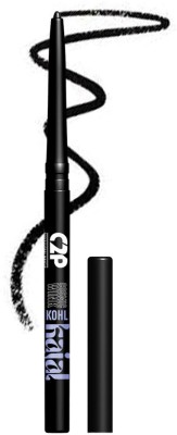 C2P Professional Makeup C2P Pro cosmic wink kohl Kajal Black intense Kohl Liner, Smudge Proof 0.27 g(Black, 0.27 g)