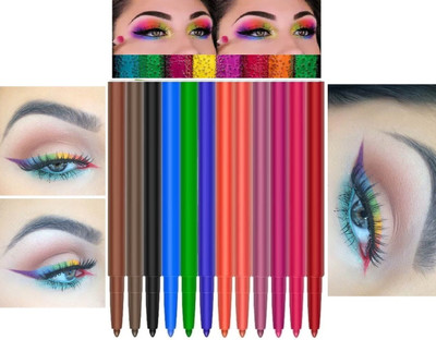 Neycare Multicolor Best Eye & Lip Liner Beautiful Shades and Ultra-Thin Eye(Multi-color, 24 g)