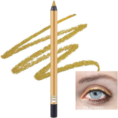 FLORERO 3D Multi purpose shimmer crayon kajal water proof(GOLDEN, 1.5 g)