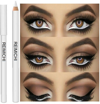 REIMICHI Waterproof Smudgeproof Soft White Kajal Eyeliner(White, 2 g)