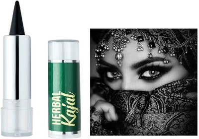 SEUNG PROFESSIONAL SMOOTH AND SMUDGE PROOF HERBAL KAJAL(BLACK, 3 g)