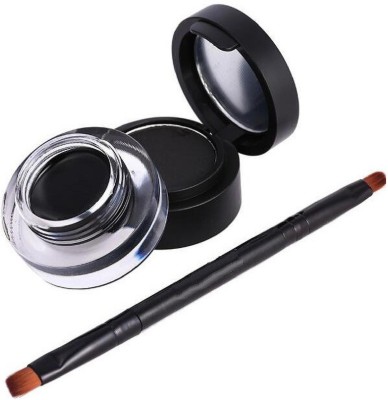 ADJD Gel Kajal & Cake Eyeliner Smudge Proof, 24 Hours Stay(BLACK, 8.9 g)