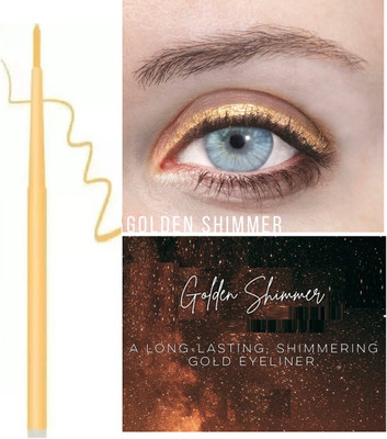 Vyomiris SMUDGE PROOF YELLOW SHIMMER COLOR CRAYON KAJAL BEST LONG LASTING FORMULA(GOLDEN, 1.5 g)