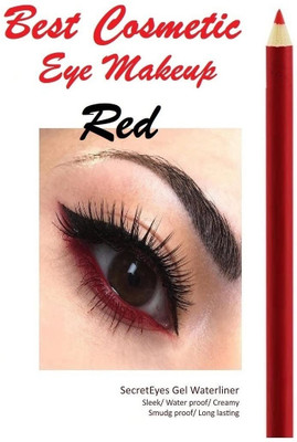 MYEONG Kajal Eyeliner-And-Lip Liner And Extra Bold Pencil(Red, 2 g)
