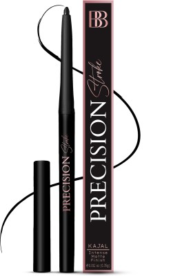 BERGAMOT BEAUTE Precision Stroke Kajal - Black Water & Smudge Proof with Precise Application(Black, 0.35 g)