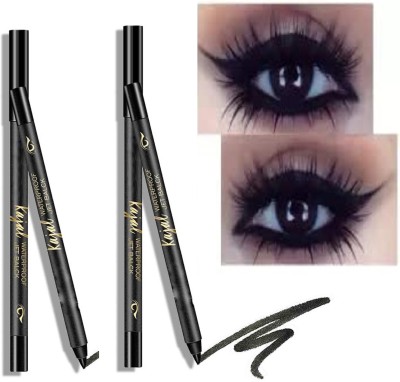 REIMICHI Eye Definer Auto Kajal Black 24 Hrs Long Lasting Kajal COMBO(BLACK, 2.4 g)