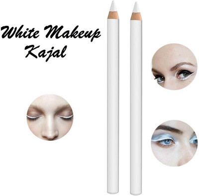 Aylily mudge proof waterproof white kajal Matte finish(ULTRA WHITE, 4 g)
