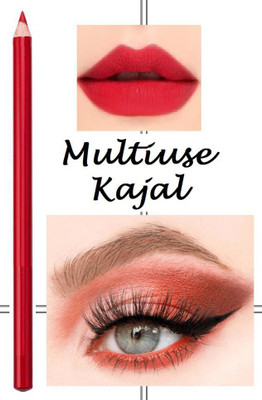Amaryllis Long Lasting Smooth Pencil Not Blooming Eye Makeup Pack OF 1(Red, 2 g)