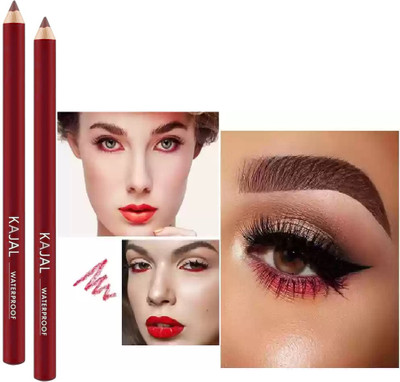 ADJD Combo RedSmooth Matte Eyeliner for Men & Women(RED, 4 g)
