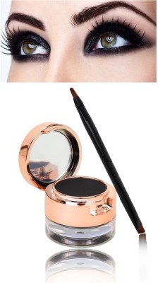 Herrlich Cake Gel eyeliner best 2 in 1 kajal best for eye makeup(BLACK, 6 g)