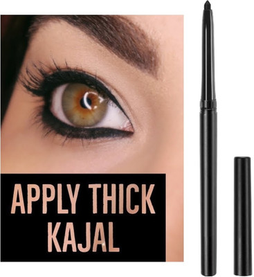 Herrlich HIGH QUALITY BLACK CRAYON KAJAL(BLACK, 1.2 g)