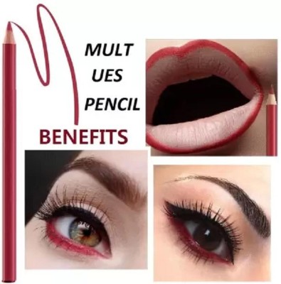 Latixmat Professional Makeup Ultimate Look Pencil Kajal(RED, 2 g)