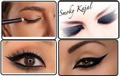 Libline LOG LASTING ,WATERPROOF BLACK KAJAL FOR GILR & WOEMN(BLACK, 4 g)