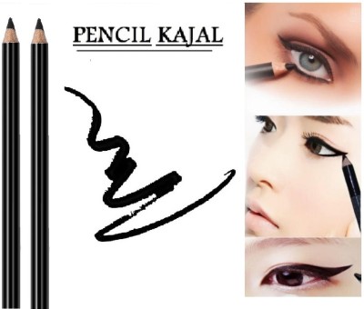 Aylily Long Stay Creamy Pencil Form 12 hr Smudge Proof Kajal(BLACK, 2 g)