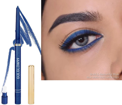 GULGLOW99 Deep Blue| Matte Finish | Smudge Proof & Waterproof(blue, 0.35 g)